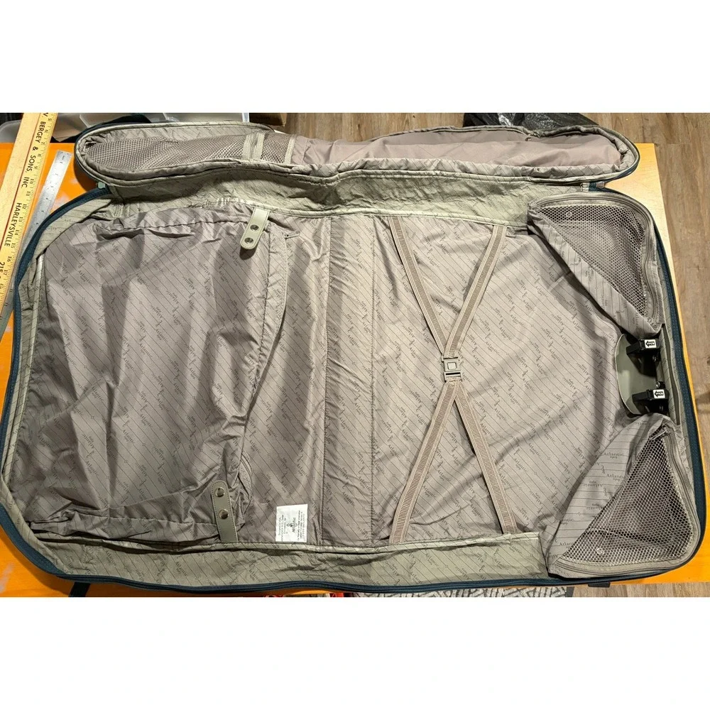 Atlantic Vintage Floral Tapestry Garment Bag Green Suit‎ Dress Luggage Complete